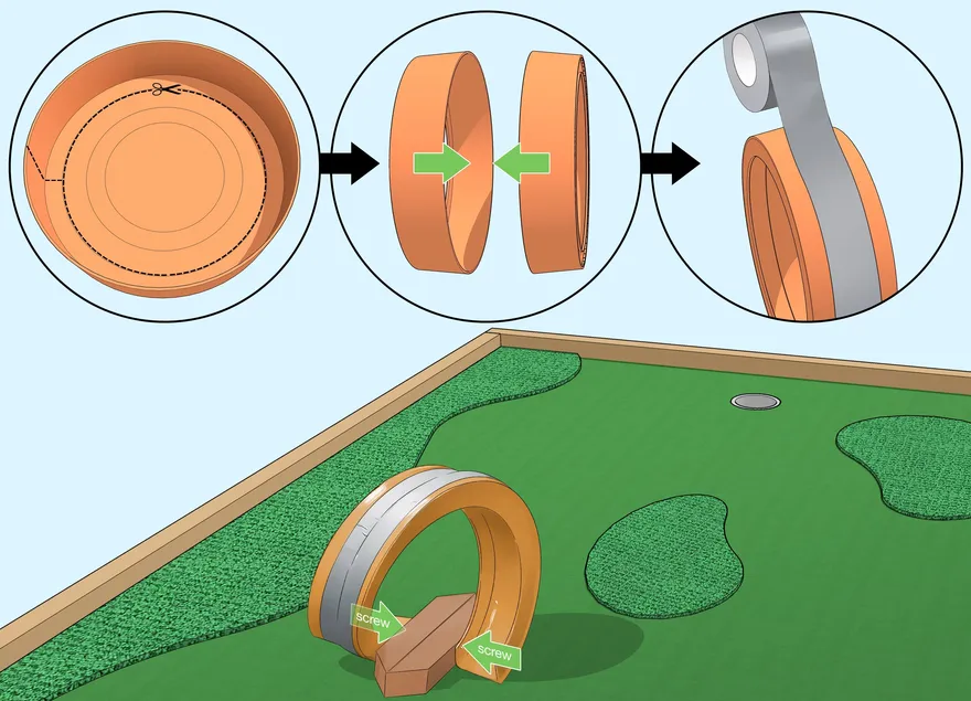 Как сделать поле для мини-гольфа