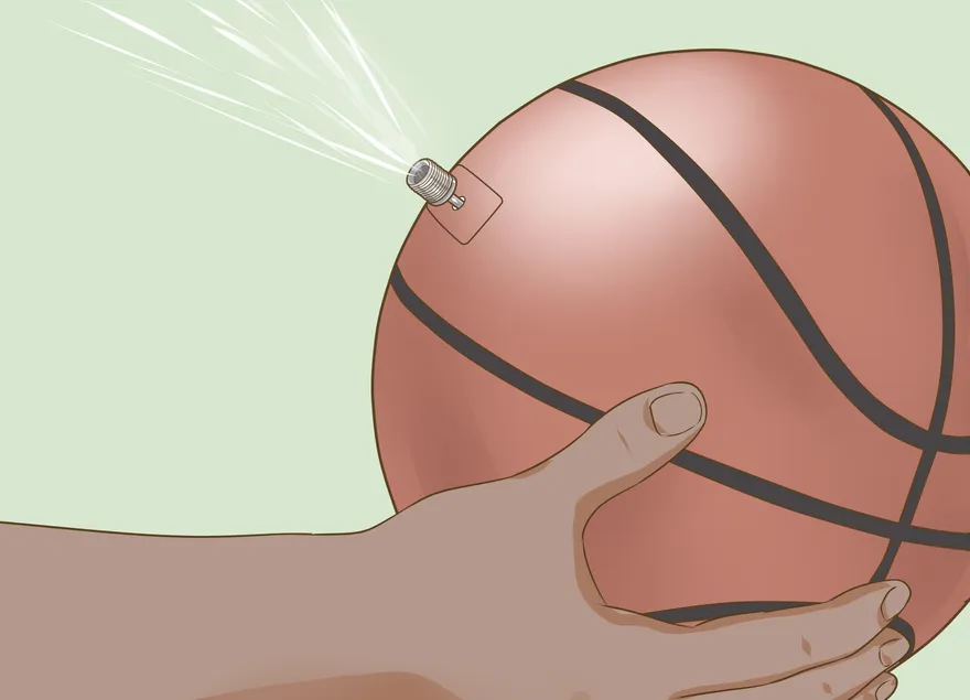 Как накачать баскетбольный мяч Spalding Neverflat: 11 шагов