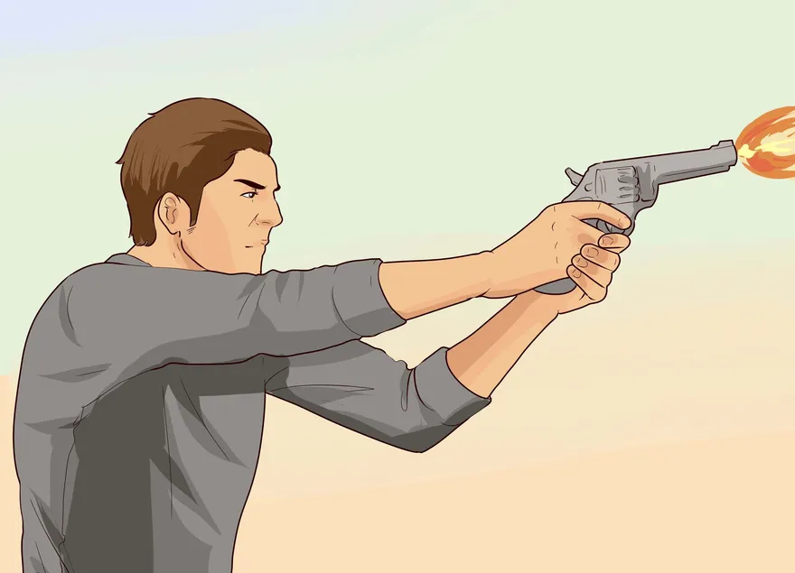 Как стрелять из револьвера