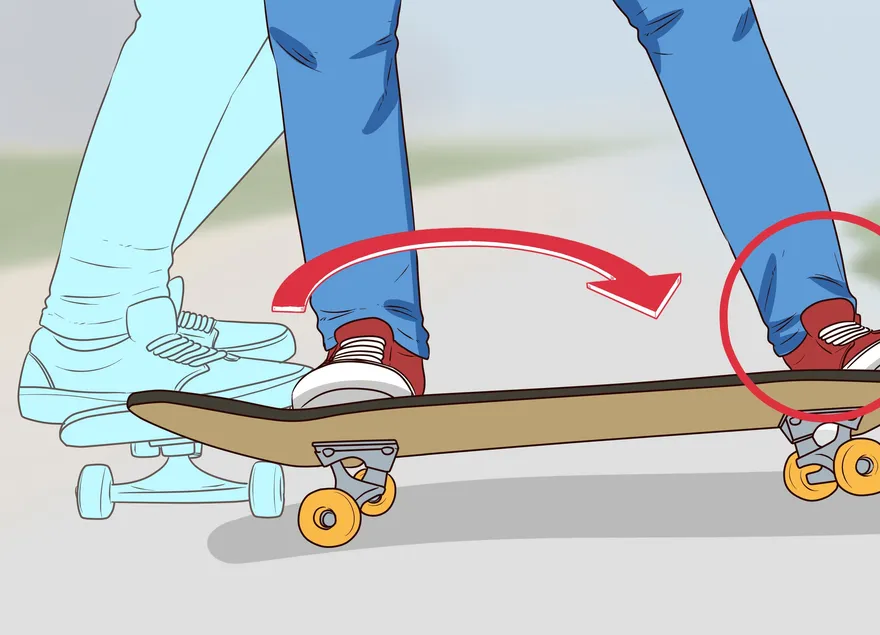Как остановить скейтборд