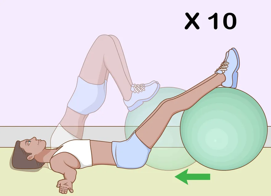 Как использовать мяч для упражнений для начинающих