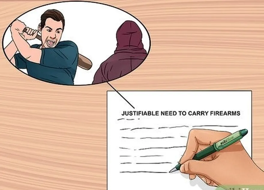 шаг 7 напишите заявление, демонстрирующее justifiable need to carry a firearm.