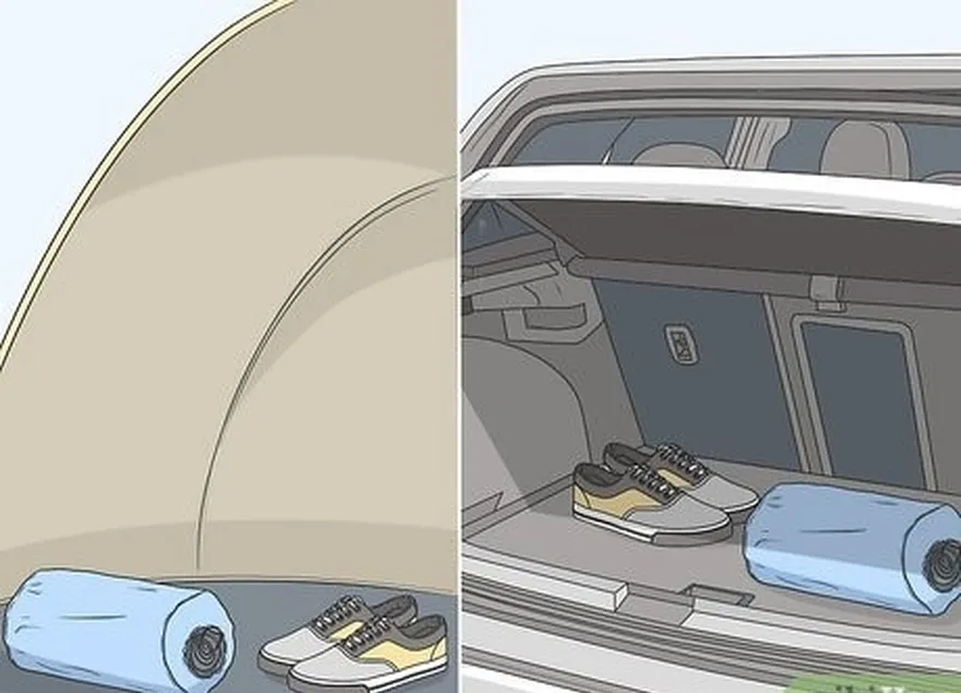 шаг 5 храните всю обувь в палатке или машине.