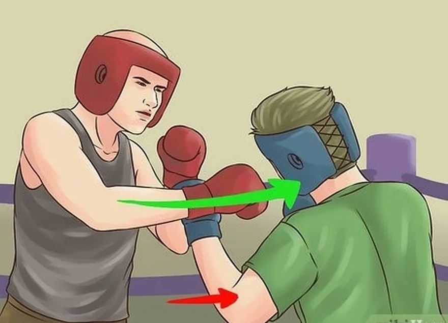 шаг 4 прерывание ударов противника's punches.