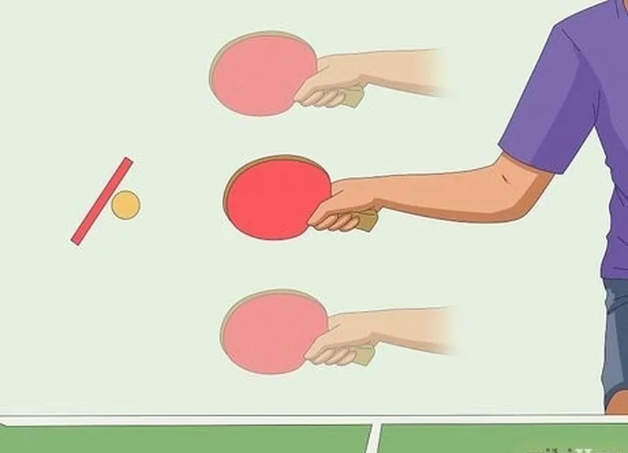 чтение мяча's spin helps you position your paddle correctly for a hit.