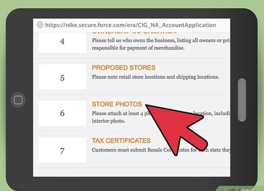 шаг 1 предоставьте фотографии магазина.