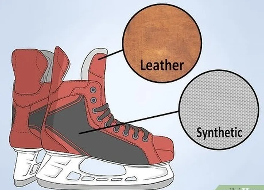 шаг 5 определитесь с материалом для ботинок коньков.