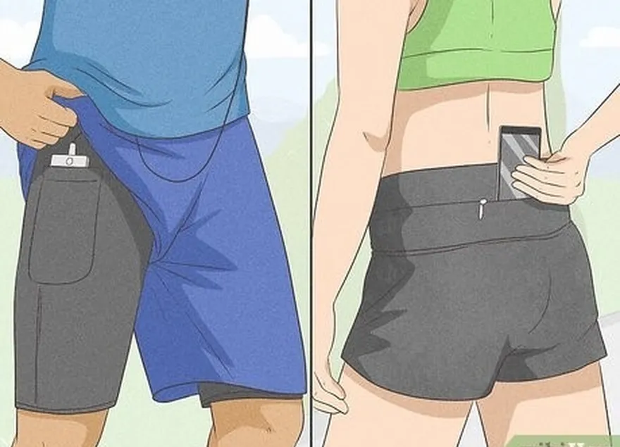 если вы're lucky enough to find running shorts with a pocket, that is.