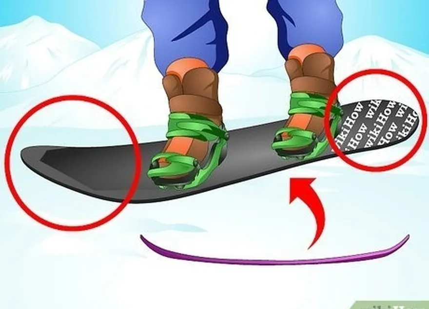 шаг 4 выберите powder board to ride smoothly in fresh snow.