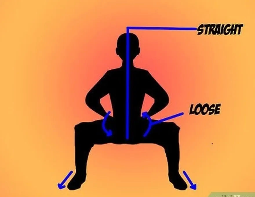 шаг 4 убедитесь, что ваши ноги по-прежнему направлены вперед, тело по-прежнему прямое, а бедра свободны.