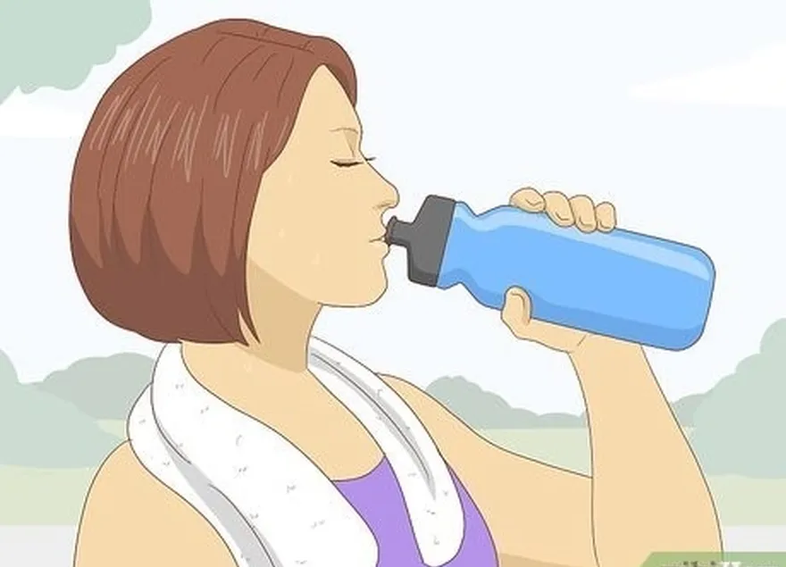 шаг 4 не забывайте пить во время тренировок.
