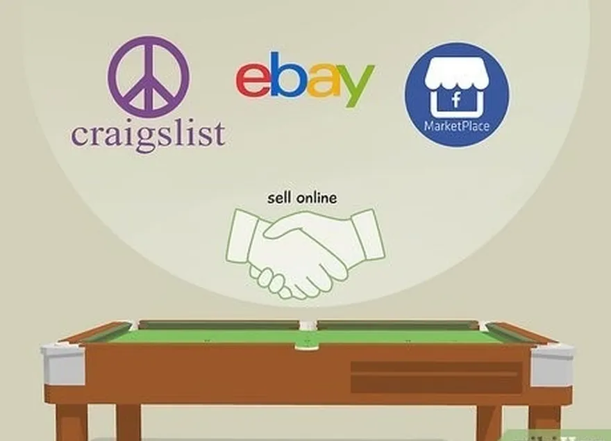 шаг 2 продайте бильярдный стол на craigslist или ebay, чтобы быстро заработать деньги.