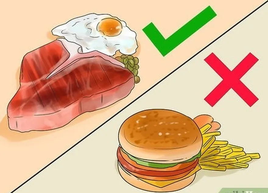 шаг 2 ешьте продукты с высоким содержанием белка и низким содержанием жира.