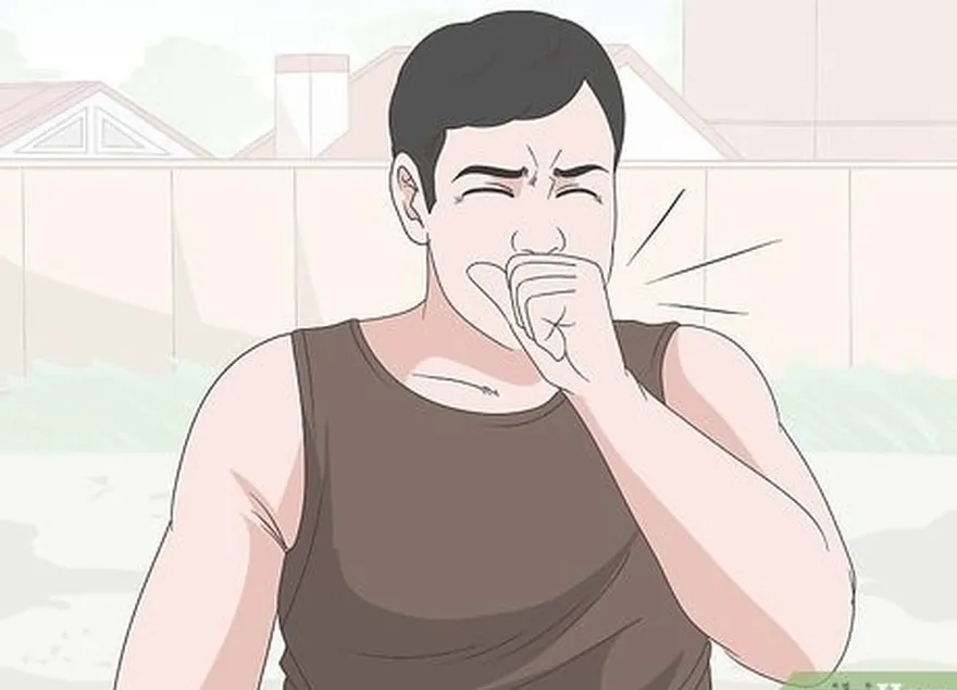 шаг 2 прекращайте бег, когда're coughing to make sure you get enough air.