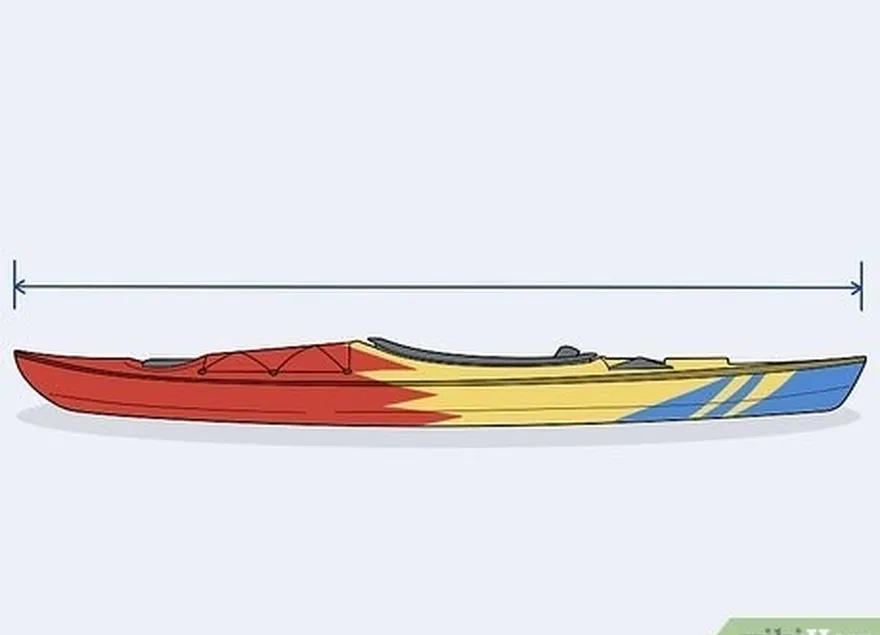 шаг 2 измерьте длину каяка перед установкой вешалок.