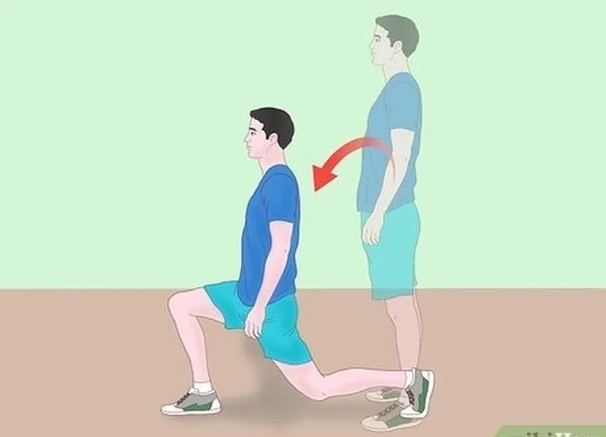 шаг 2 используйте выпады, чтобы укрепить ноги.