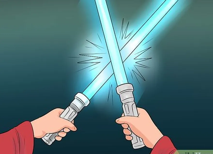 шаг 6 дон't hit your lightsabers together!