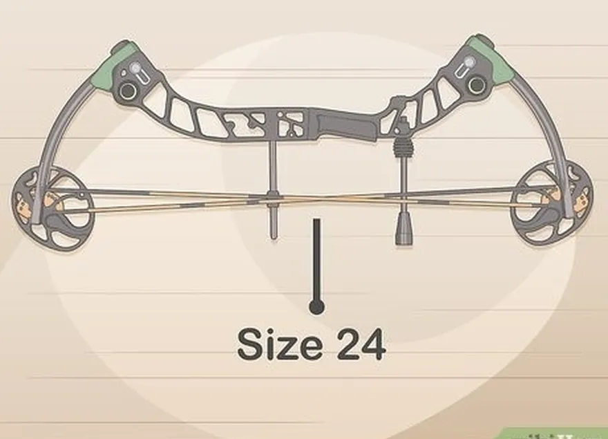 шаг 5 используйте это измерение для покупки или настройки лука's draw length.