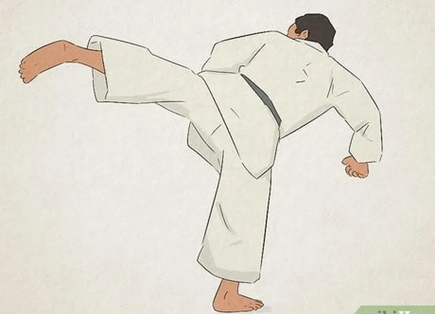 это's a martial arts move where you kick backward at your target.