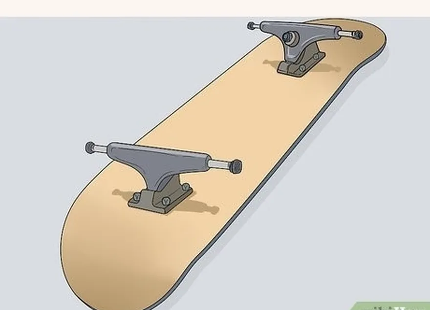 шаг 3 выровняйте грузовик's baseplate up with 4 bolts and attach the nuts.