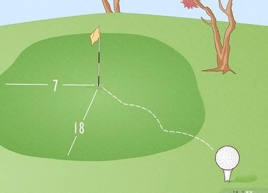 использовать кеглю's location to plan your tee shot.