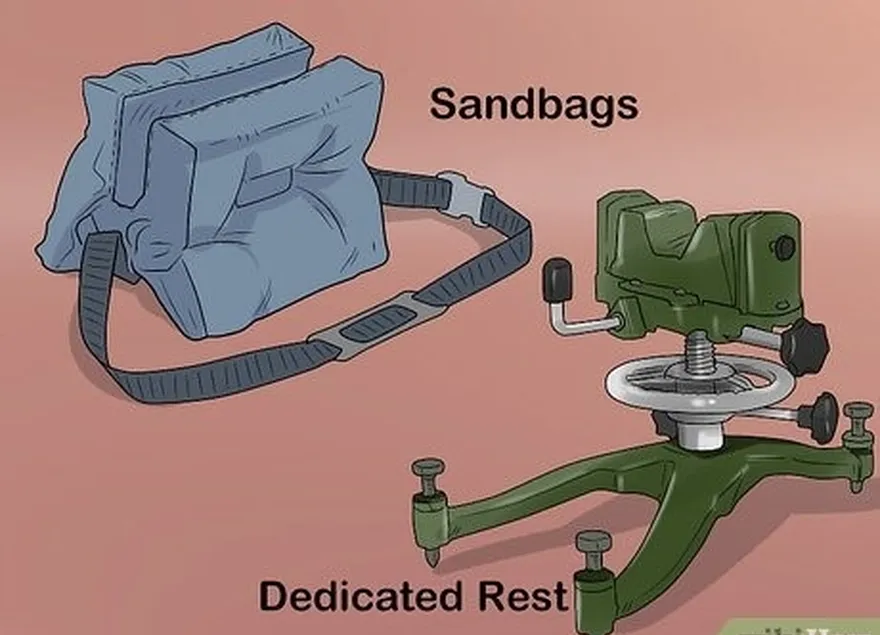 шаг 1 выберите специальный упор или мешки с песком.