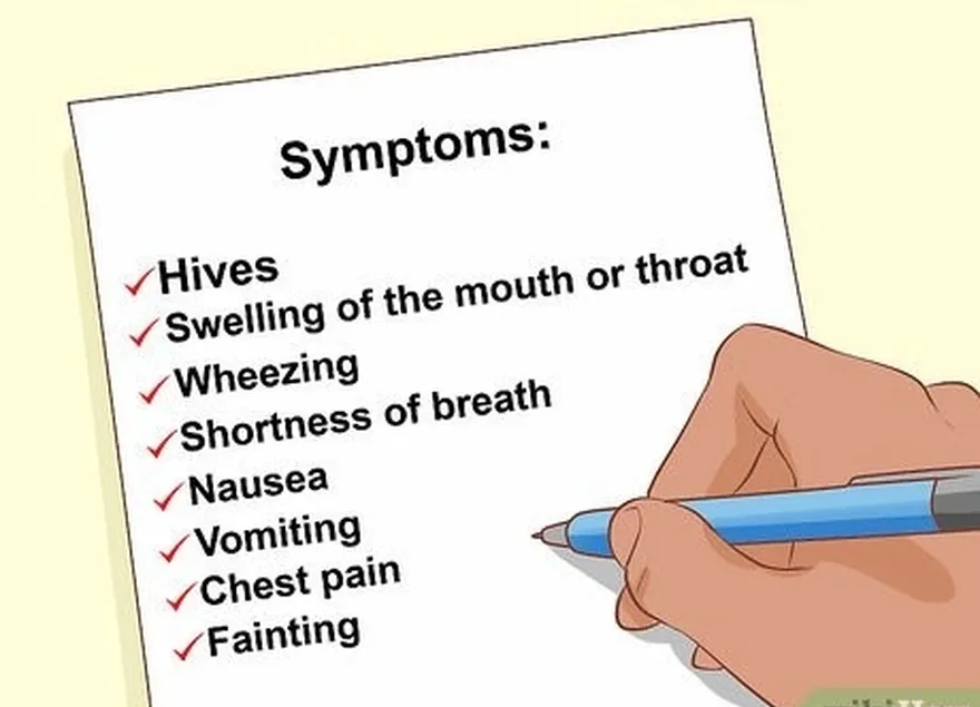 шаг 1 распознайте тяжелую аллергическую реакцию.
