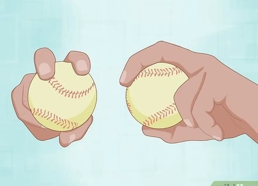 шаг 1 положите мяч глубоко в ладонь и сформируйте пальцами круг.