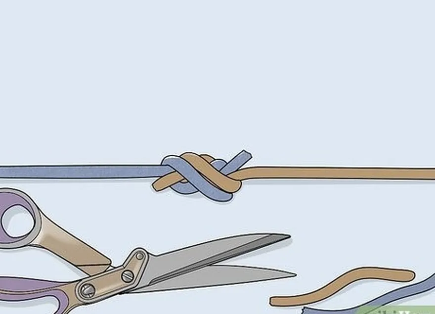 шаг 6 обрежьте концы лески ножницами или кусачками.