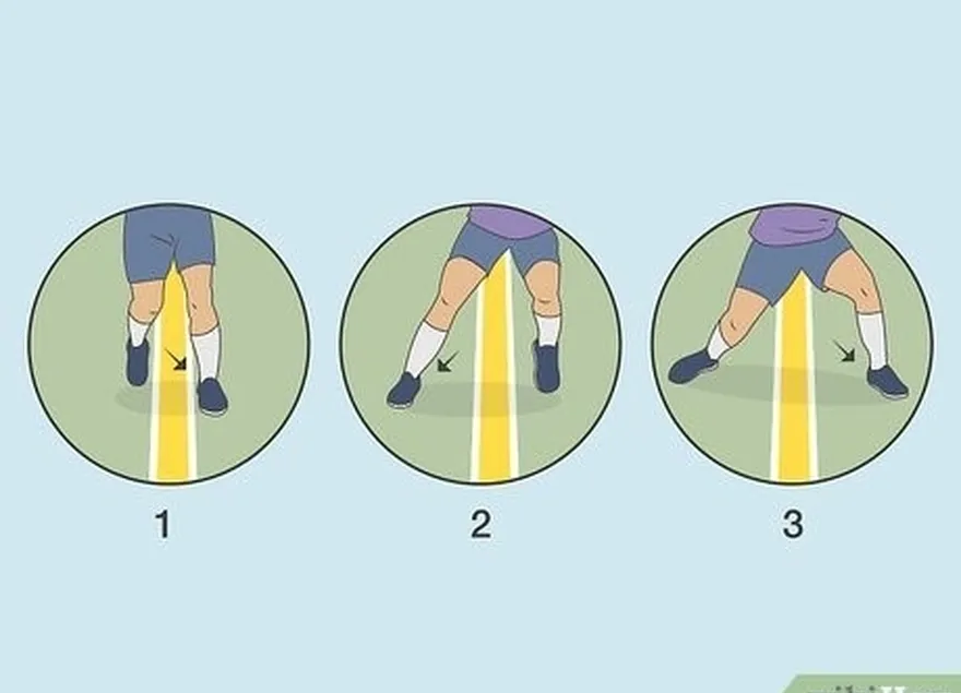 практикуйте джукинг каждые 3 шага для улучшения работы ног.