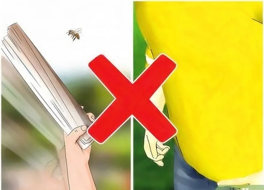 шаг 3 избегайте провоцировать пчел и ос.