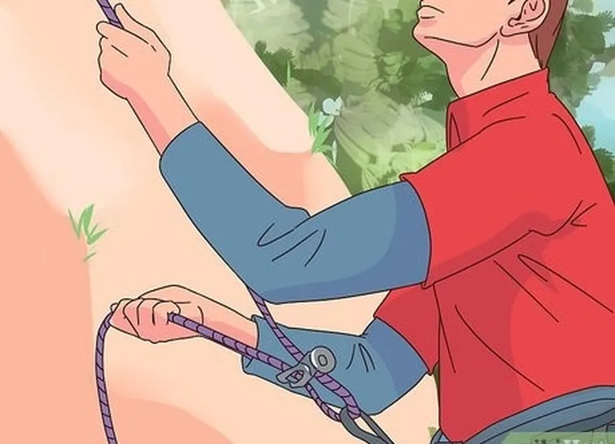 шаг 4 по мере необходимости натягивайте и отпускайте веревку, чтобы создать слабину.