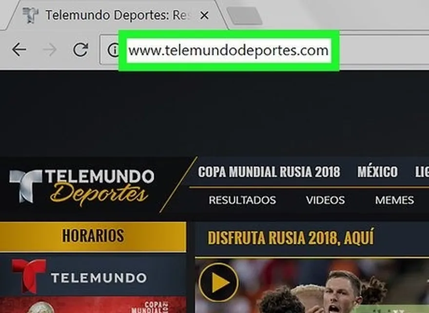 шаг 2 используйте telemundodeportes до 25 июня.