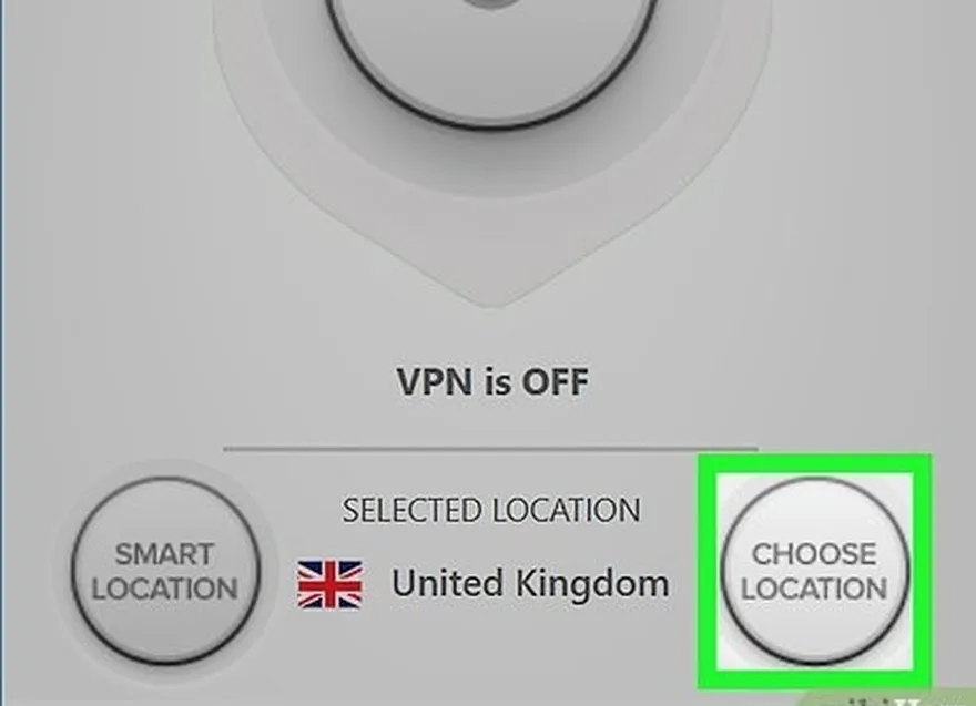 шаг 3 выберите великобританию в качестве своего местоположения.