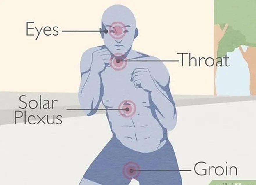 шаг 5 нацельтесь на мягкие места противника's body.