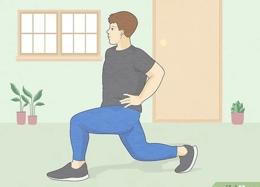 шаг 5 проработайте ноги и попу с помощью выпадов.