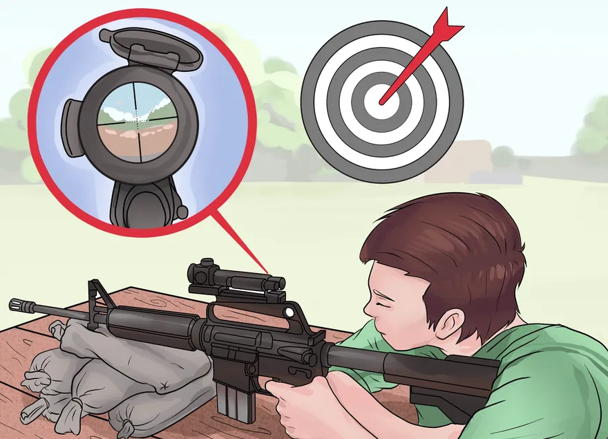 Как установить винтовку на ноль